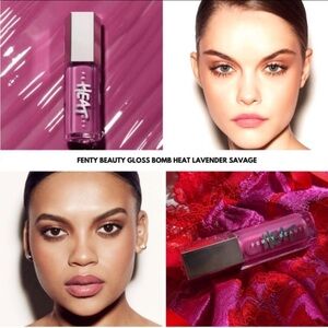 Fenty GLOSS BOMB HEAT UNIVERSAL LIP LUMINIZER + PLUMPER - Lavender Savage NIB